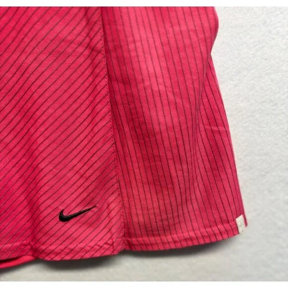 Nike Dri Fit Tennis Shorts Skirt Skort Pink Pinstripe Size 6 - Picture 2 of 8